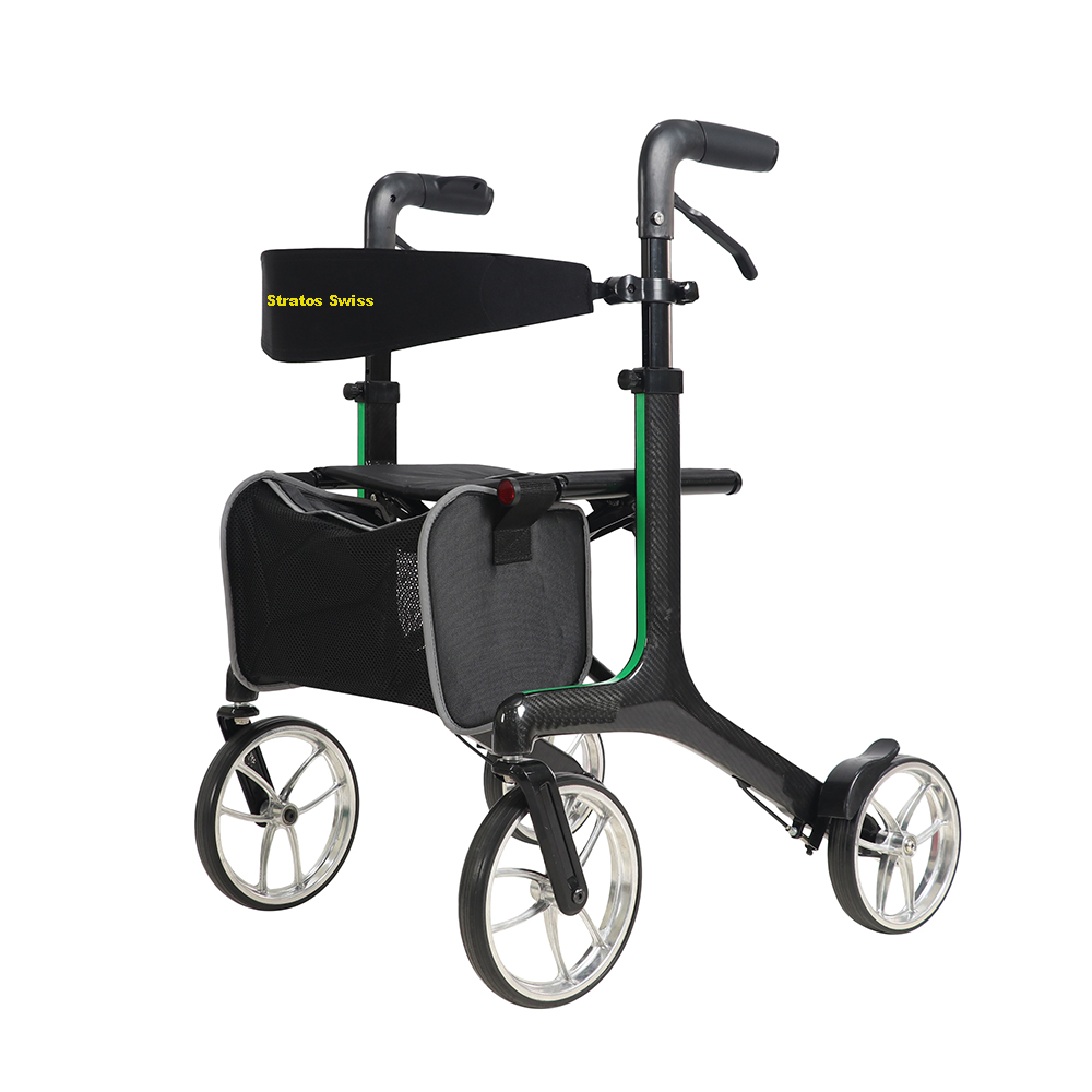 Ultraleichter Kohlefaser Rollator - Model: Gehgold FER-935   Ultraleichter Kohlefaser Rollator - Model: Gehgold FER-935